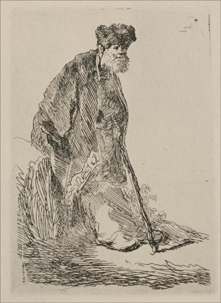 An Old Man with a Bushy Beard, 1630 - Рембрандт