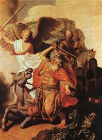 El profeta Balaam y su burra - Rembrandt