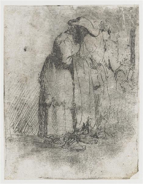 Beggar man and woman, 1628 - Рембрандт