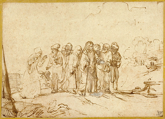 Christ and the Canaanite Woman, 1650 - Rembrandt van Rijn