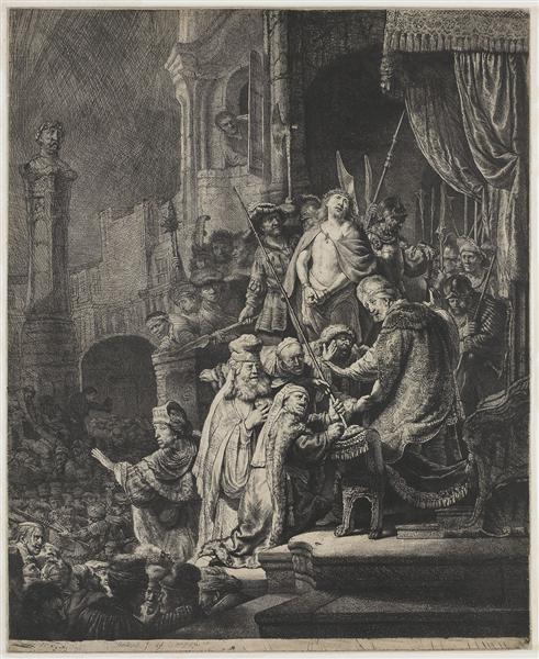 Christ before Pilate, 1636 - Рембрандт