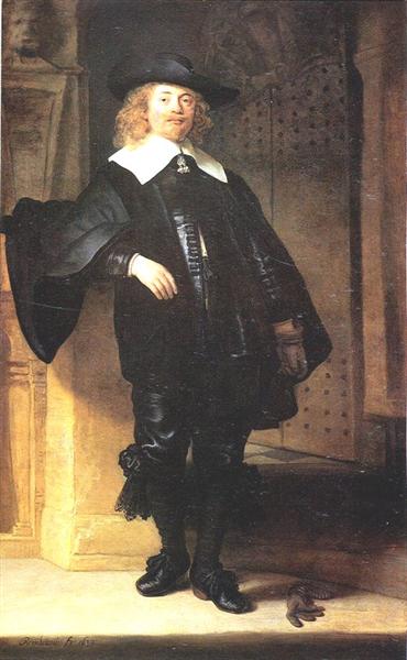 Full Length Portrait of a Standing Man, 1639 - 林布蘭