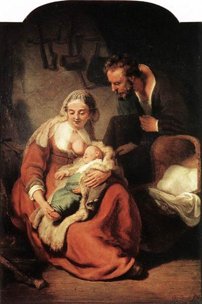 Святе сімейство, 1634 - Рембрандт