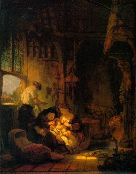 Holy Family, 1640 - Rembrandt