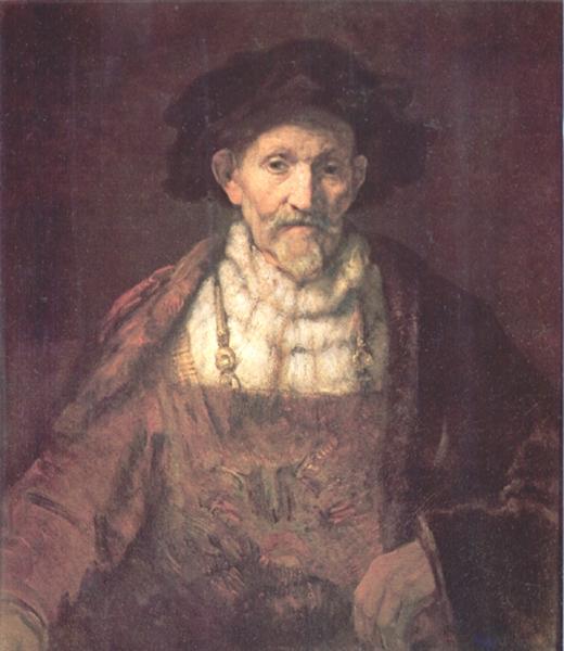 Portrait of an Old Man in Red, 1654 - Рембрандт