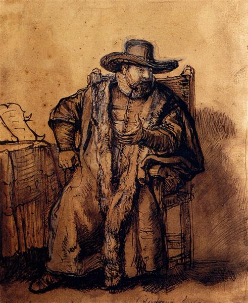 Portrait Of Cornelis Claesz, 1640 - Rembrandt van Rijn