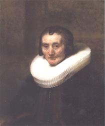 Bruststück von Margaretha de Geer - Rembrandt van Rijn