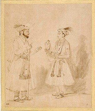 Shah Jahan and Dara Shikoh, c.1654 - c.1656 - Rembrandt van Rijn