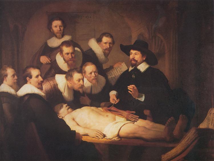 The Anatomy Lesson of Dr. Nicolaes Tulp, 1632 - Rembrandt