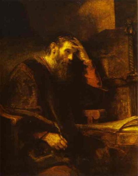The Apostle Paul, c.1657 - Rembrandt van Rijn