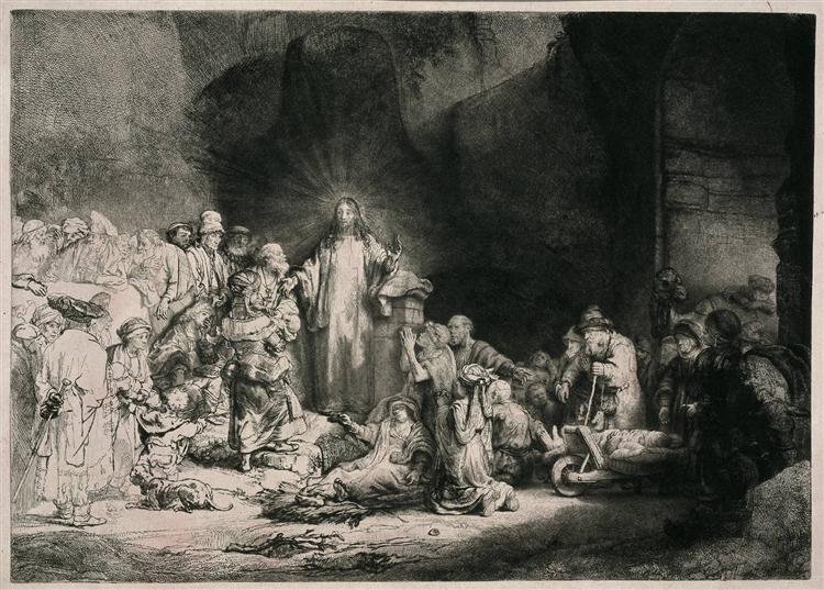 The Hundred Guilder Print, c.1643 - c.1650 - Rembrandt van Rijn