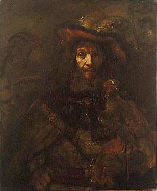 Лицар із соколом, c.1661 - Рембрандт