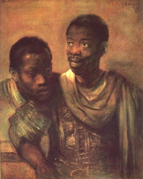 Two Negroes, 1661 - 林布蘭
