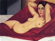 Reclining nude - Rene Magritte