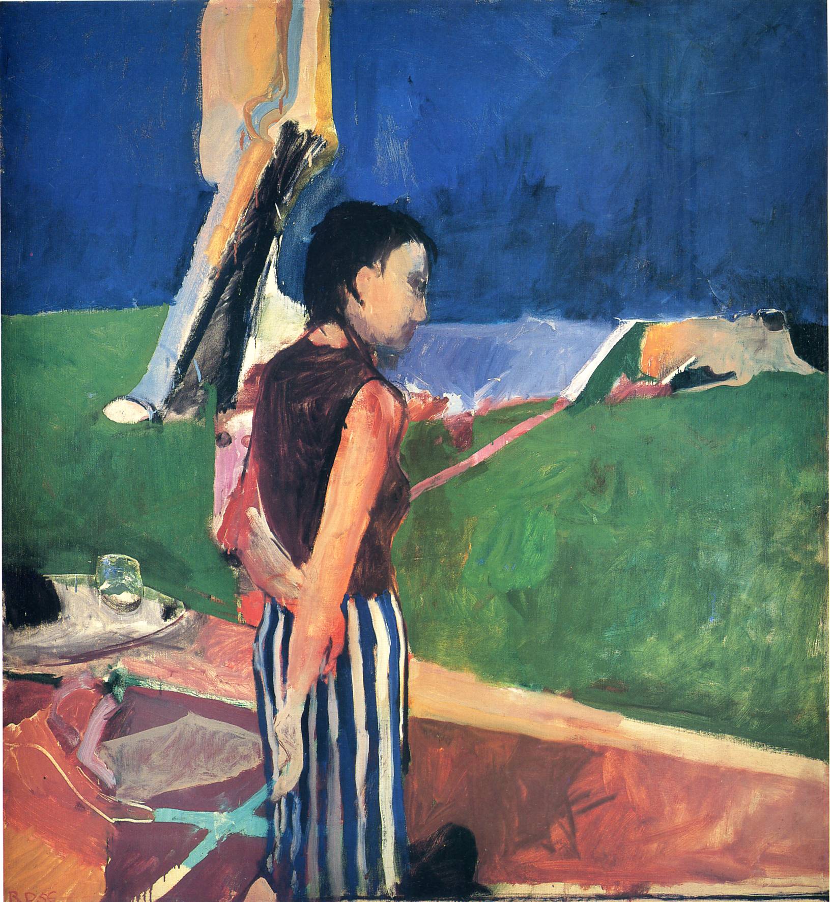 Girl On A Terrace Richard Diebenkorn