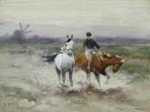 A horseback ride - Рихард Фризе