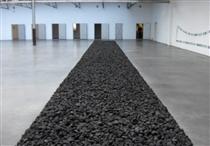 Bolivian Coal Line - Richard Long