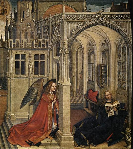 The Annunciation, 1430 - 羅伯特‧坎平