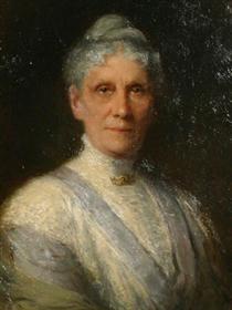 Portrait of Anna H. Leonowens (detail) - Robert Harris