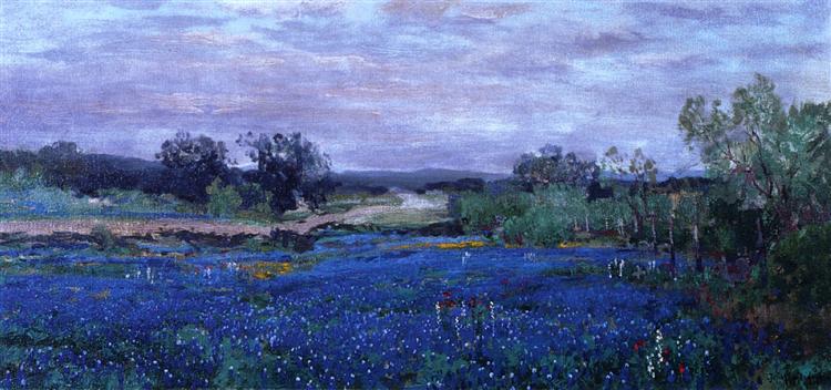 Blue Bonnets at Twilight, 1922 - Роберт Джулиан Ондердонк