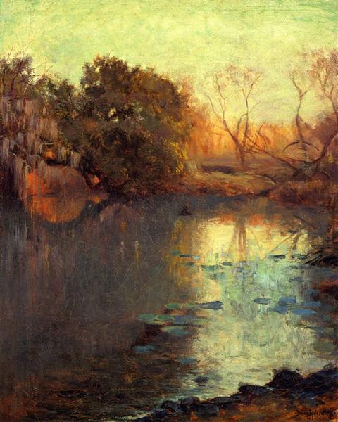 On The San Antonio River, 1910 - Robert Julian Onderdonk