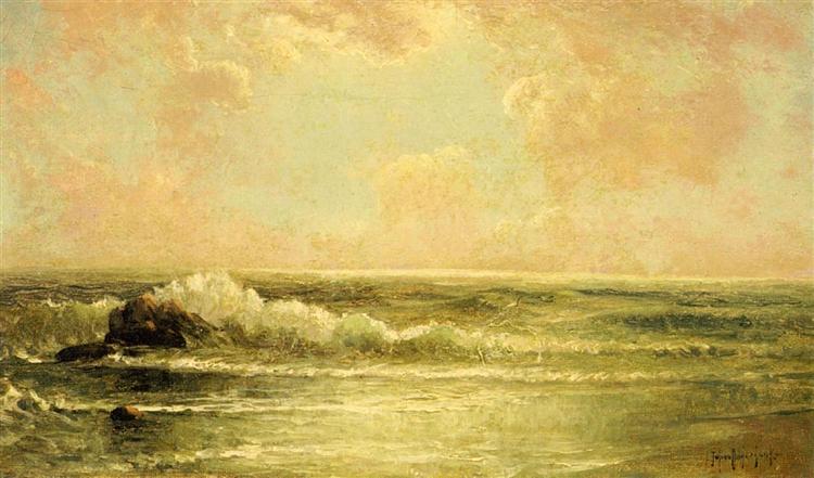 Seascape with Pines and Overhanging Clouds, 1901 - Роберт Джуліан Ондердонк