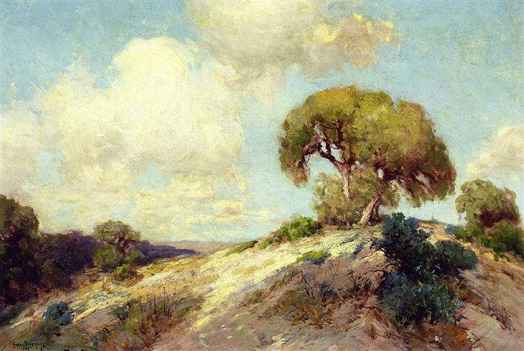 Sunlit Hillside, 1913 - Роберт Джулиан Ондердонк