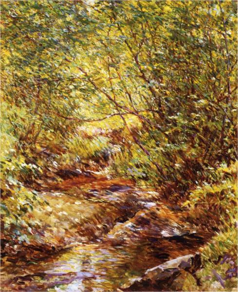 A Woodland Stream - Robert Lewis Reid
