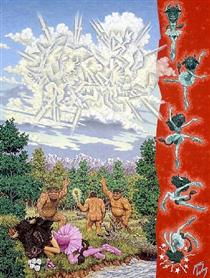 Minotaure-On-High As Witnessed By His Antediluvian Retainers - Robert Williams