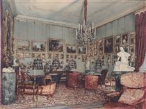 Interior in Palace Windischgratz in the race in Vienna - Рудольф фон Альт
