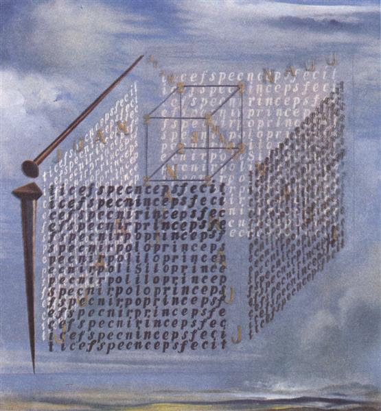 A Propos of the 'Treatise on Cubic Form' by Juan de Herrera, 1960 - Salvador Dali