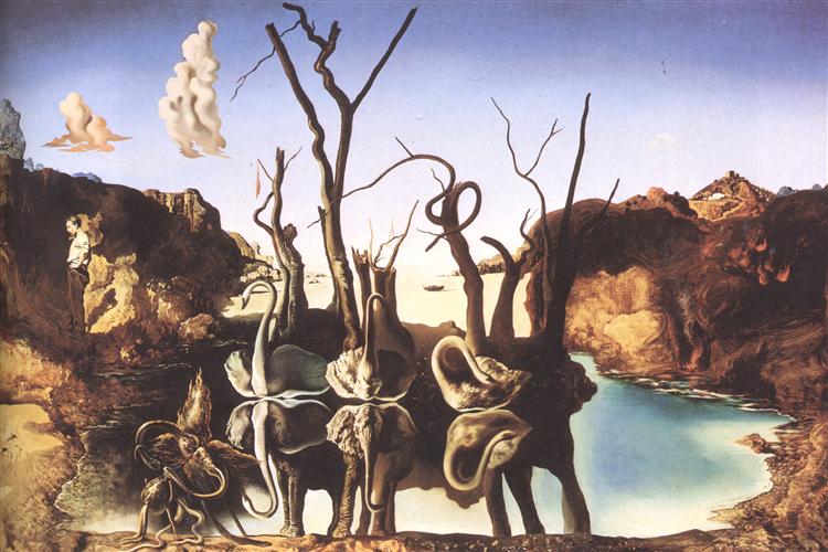 Swans Reflecting Elephants, 1937 - Salvador Dalí