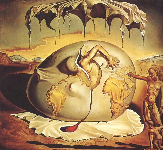 Geopolitical Child Watching the Birth of the New Man, 1943 - Salvador Dali