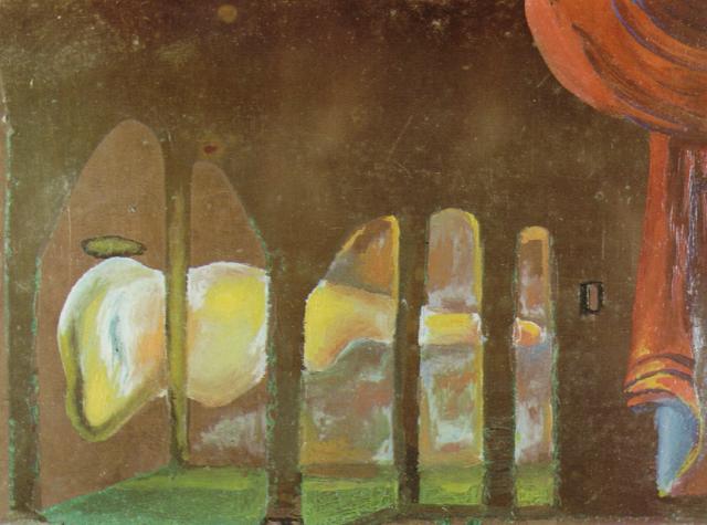 Untitled (The Great Masturbator Appears Behind Arcades), 1981 - Salvador Dali