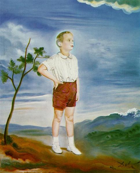Portrait of a Child (unfinished), 1951 - Salvador Dalí