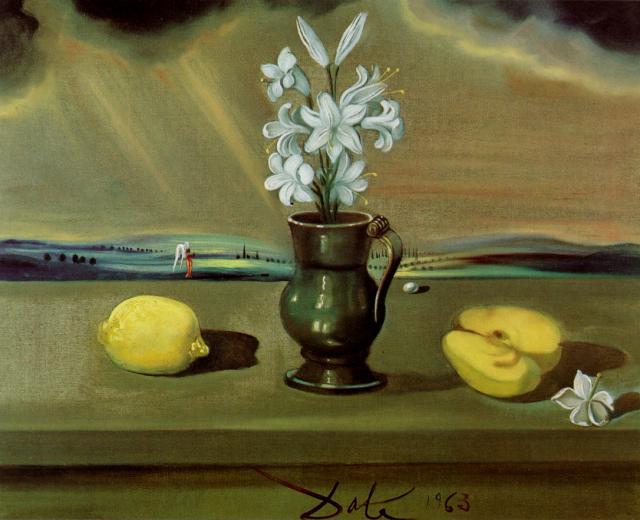 Untitled (Still Life with Lilies), 1963 - Salvador Dalí