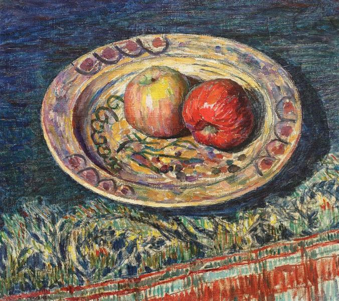 Peasant Dish with Apples, 1923 - Samuel Mutzner
