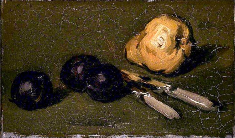 Pear, Plums and Knives - Samuel Peploe