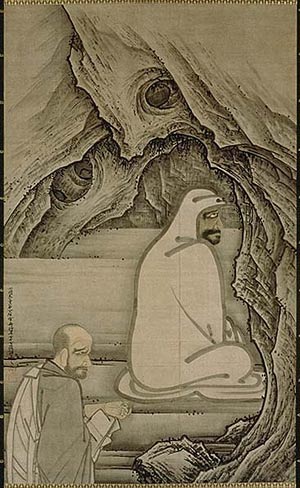 Huike Offering His Arm to Bodhidharma, 1496 - 雪舟