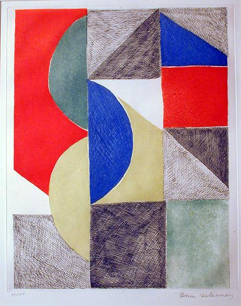 Абстрактна композиція, c.1970 - Соня Делоне