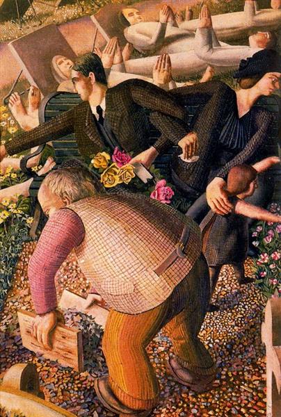 The Resurrection - Waking Up 2 - Stanley Spencer