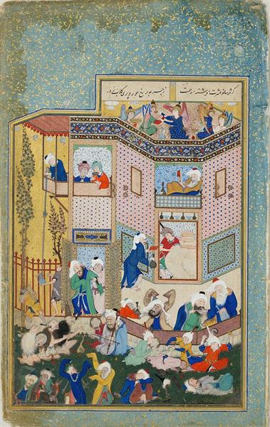 Allegory of Drunkenness, 1525 - Султан Мухаммед
