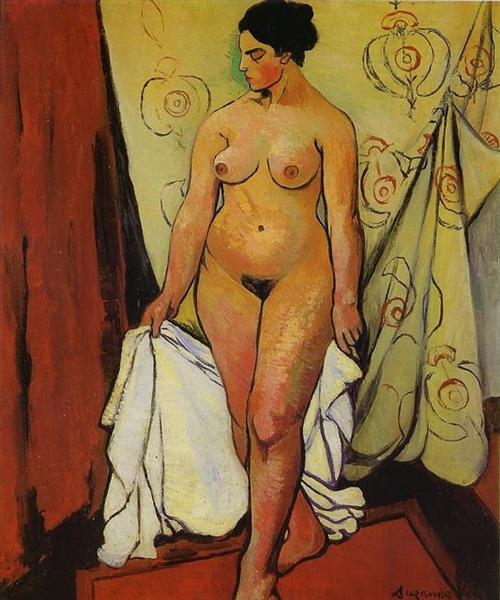 Nude Woman with Drapery, 1919 - 蘇珊‧瓦拉東