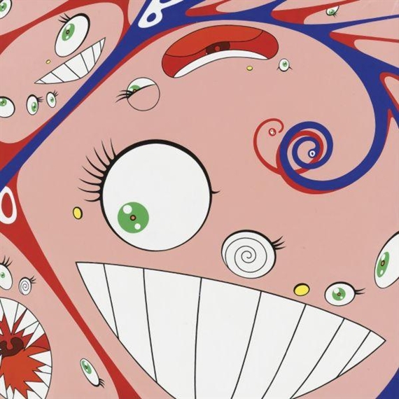 Artwork Replica Pop Art Eye Love SUPERFLAT by Takashi Murakami (Inspired  By)