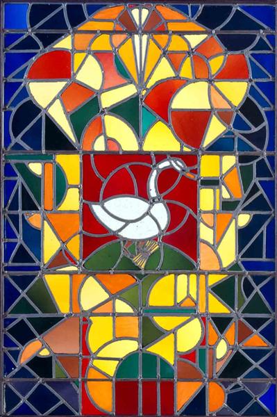 Leaded glass composition I, c.1917 - Theo van Doesburg