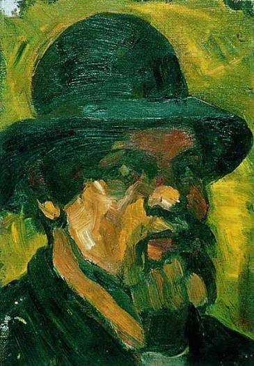 Self portrait with hat, 1909 - Тео ван Дусбург