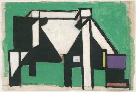 Study for Composition VIII (The Cow), c.1918 - Theo van Doesburg