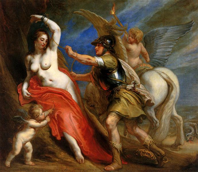Perseus Frees Andromeda - Theodor van Thulden