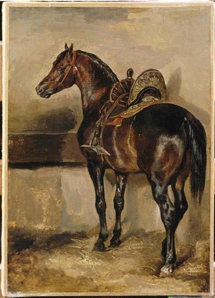 Turkish horse in a stable - Théodore Géricault