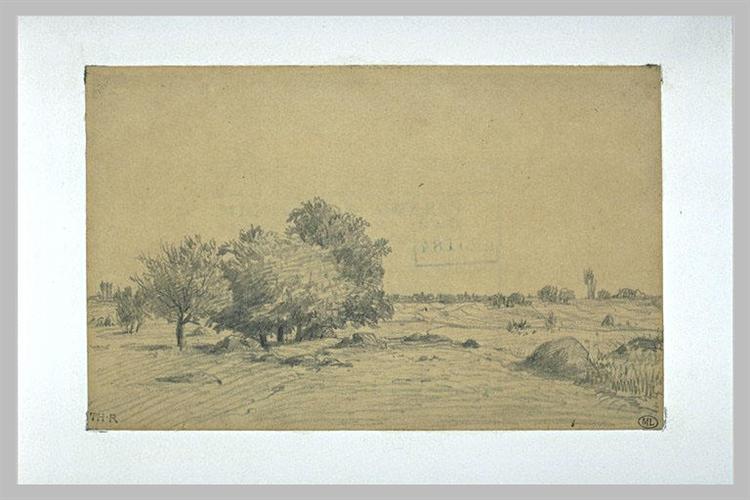 Lowland landscape - Théodore Rousseau